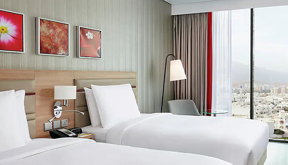 Hilton Garden Inn Muscat Twin Room normal